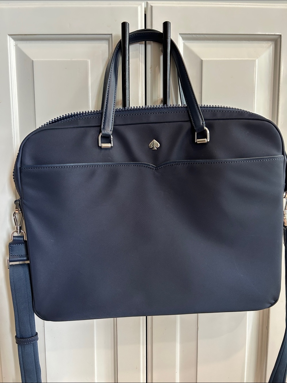 kate spade Navy Slim Laptop Tote with Shoulder Strap